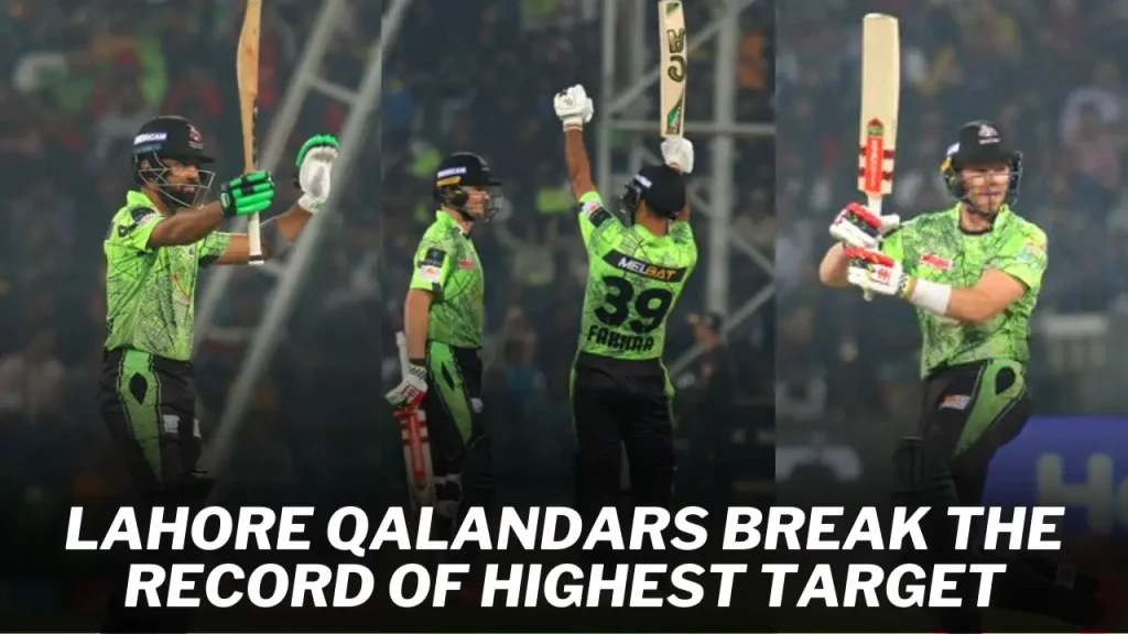 PSL 2023: Lahore Qalandars Break The Record Of Highest Target Thumbnail