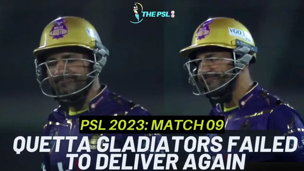 PSL 2023 Quetta Gladiators Failed To Deliver Again Thumbnail