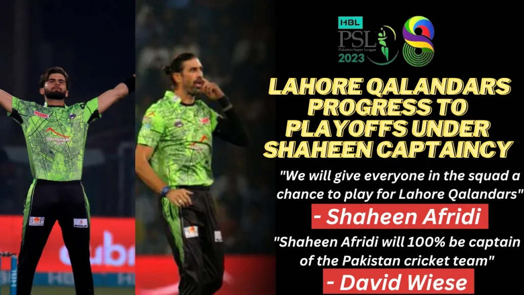 PSL 2023 Lahore Qalandars Progress to Playoffs Under Shaheen Captaincy Thumbnail